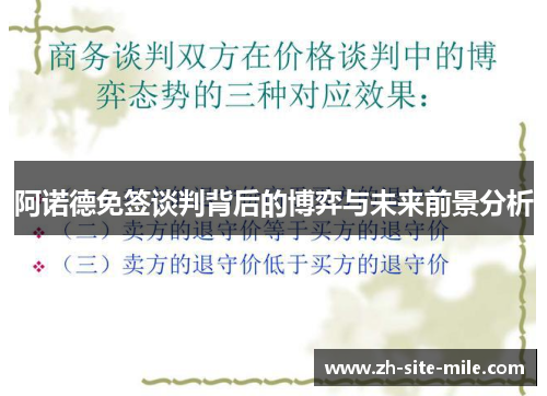 阿诺德免签谈判背后的博弈与未来前景分析